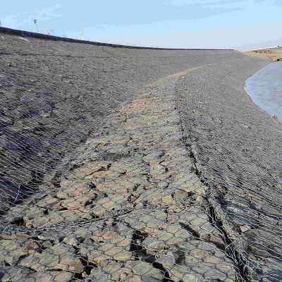 格賓石籠網用于金牛鎮高橋河流域系統治理工程